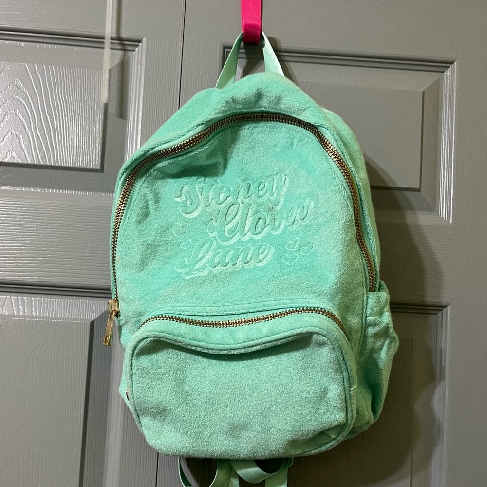 Stoney Clover Lane | Terrycloth | Teal book bag